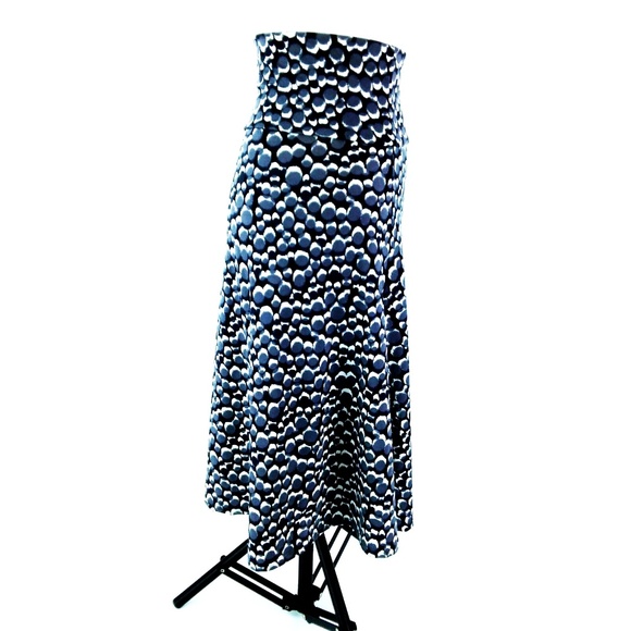 Lularoe Skirt Black Gray Print Sz Small  02088 - Picture 3 of 8